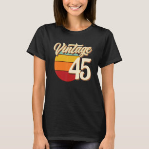 45 Years Old Vintage Retro 1977 Birthday 45th Birt T-Shirt