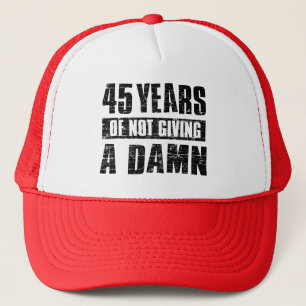 45 years trucker hat