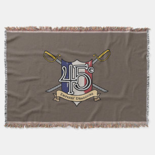 45e Empress Dragoons Throw Blanket