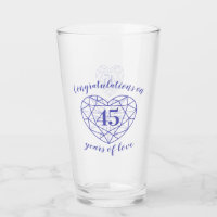 45th anniversary 45 years sapphire blue custom