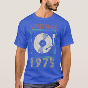 45th Birthday 1975 Vintage Vinyl Record DJ Gift T-Shirt