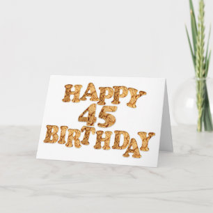 45th Birthday card for a cookie lover