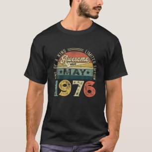 45Th Birthday Decorations May 1976 Men Women 45 Ye T-Shirt