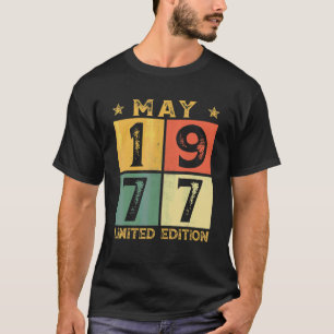 45th Birthday Decorations May 1977 45 Years Old T-Shirt