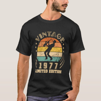 45Th Birthday Gifts Saxophone Player 1977 Jazz Mus T-Shirt