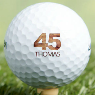 45th birthday golf balls 45 years golfer wood gift