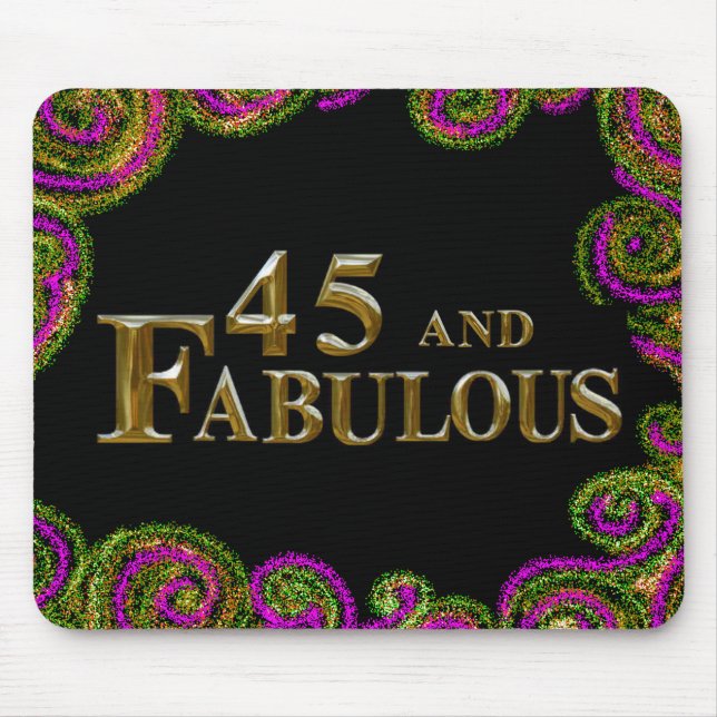 45th Birthday  Mouse Pad (Front)