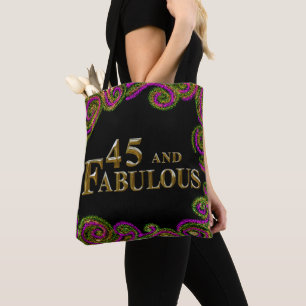45th Birthday  Tote Bag