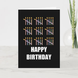 45th Birthday with Candles Card