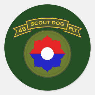45th IPSD - 9th Infantry Classic Round Sticker