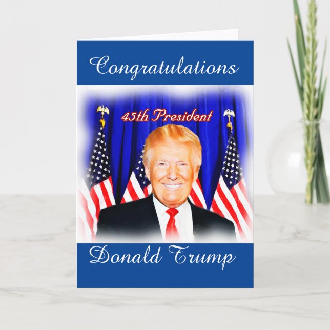 45th President-Donald Trump _ Card (Front)
