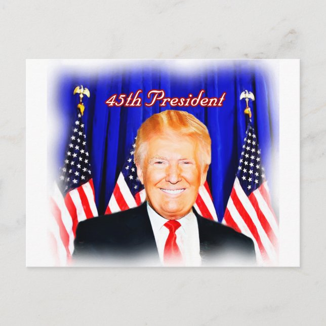 45th President-Donald Trump _ Postcard (Front)