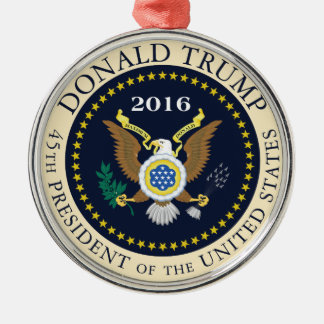 45th President of the United States Metal Tree Decoration