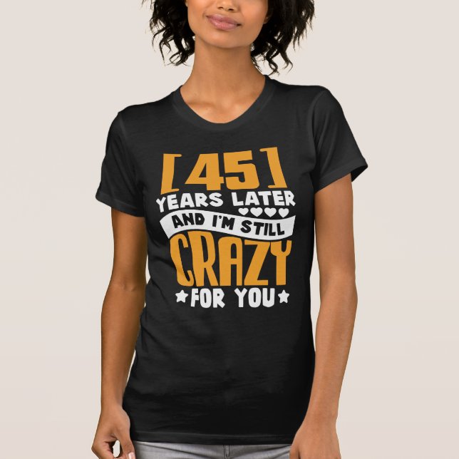 45th Wedding Anniversary 45 Year Marriage Gift Men T-Shirt (Front)