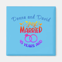 45th Wedding Anniversary Custom Names Sapphire