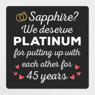 45th Wedding Anniversary I - Sapphire Funny Couple