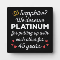 45th Wedding Anniversary I - Sapphire Funny Couple