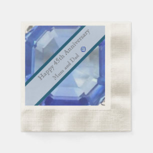 45th Wedding Anniversary  Napkin
