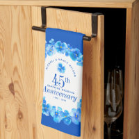 45th wedding anniversary party sapphire blue pansy