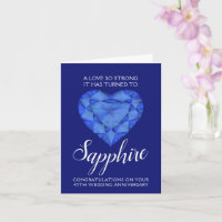 45th Wedding Anniversary Sapphire Love so strong
