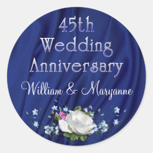 45th White Rose Anniversary Party Stickers