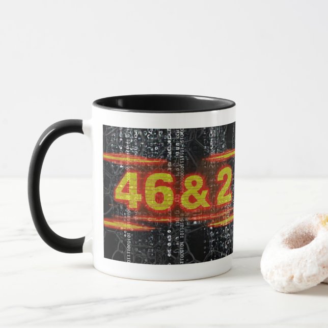 46 & 2 Cyberpunk Signal Mug (With Donut)