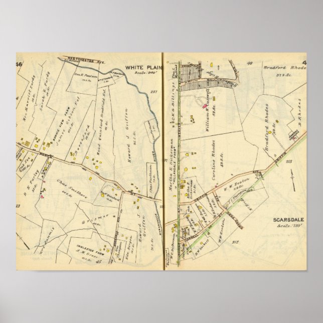 46-47 White Plains, Scarsdale Poster (Front)
