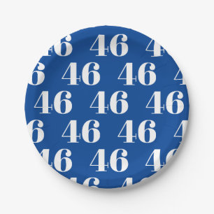 "46" Biden President, Biden Harris 2020, Election Paper Plate