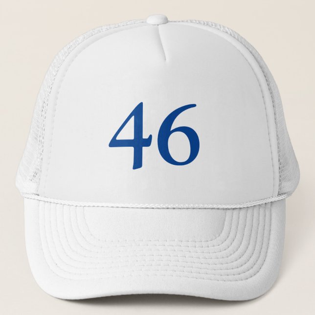 "46" Biden President, Biden Harris 2020, Election Trucker Hat (Front)