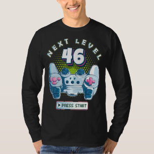 46 Birthday Gamer Next Level 46 Gaming Controller T-Shirt
