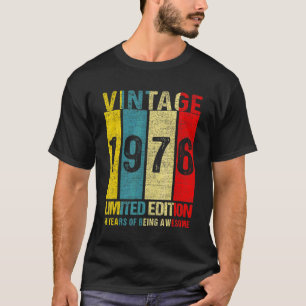 46 Birthday Vintage 1976 46 Year Old T-Shirt