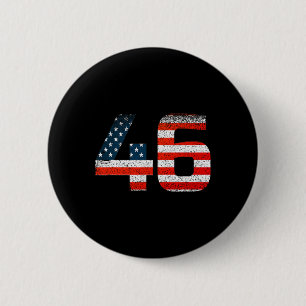 46 Joe Biden 46th President 2020 American Flag 6 Cm Round Badge