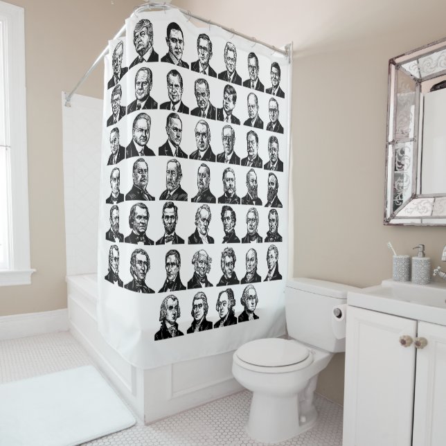 46 Presidents Shower Curtain (In Situ)