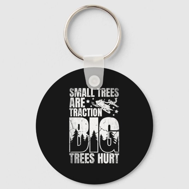 46.Snowmobile for a Snowmobile rider Key Ring (Front)