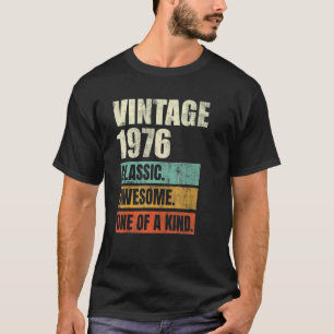 46 Years Old Awesome Vintage 1976 46th Birthday Me T-Shirt