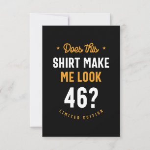 46 Years Old Birthday Gift RSVP Card