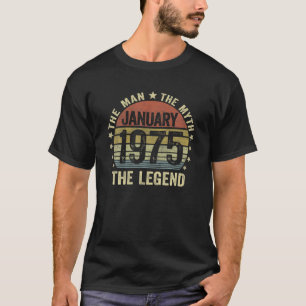 46 Years Old Birthday Gifts The Man Myth Legend Ja T-Shirt