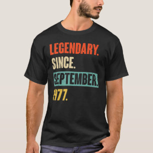 46 Years Old Legend Since September 1977 46th Bir T-Shirt