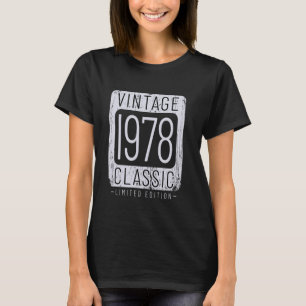 46 Years Old Vintage 1978 46th Birthday Decoration T-Shirt