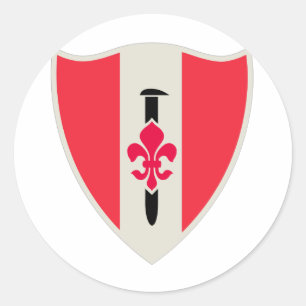 46th Army Engineer Battalion Classic Round Sticker