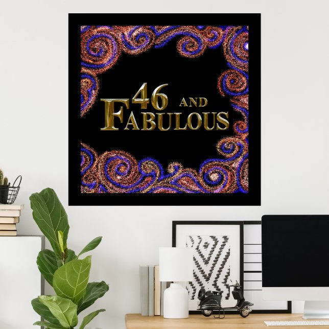 46th Birthday  Poster (Home Office)