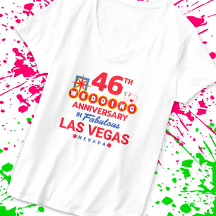 46th Wedding Anniversary Couples Las Vegas Trip T-Shirt