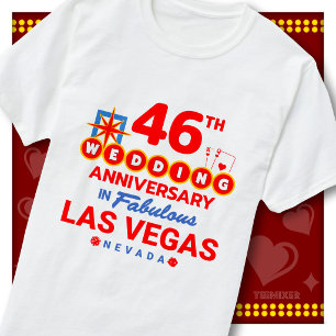 46th Wedding Anniversary Fabulous Las Vegas Couple T-Shirt