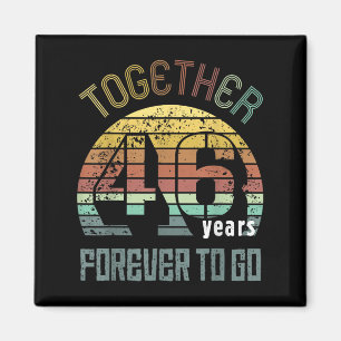 46th Years Wedding Anniversary For Couples Matchin Magnet