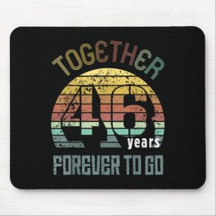 46th Years Wedding Anniversary For Couples Matchin Mouse Pad