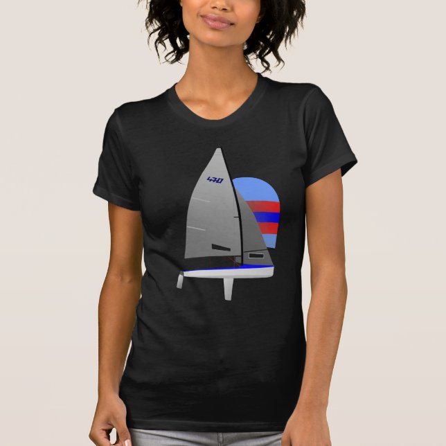 470  Racing Sailboat onedesign Olympic Class T-Shirt (Front)