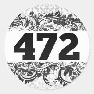 472 CLASSIC ROUND STICKER