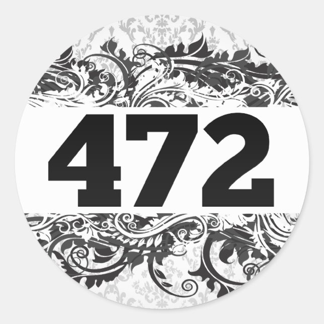 472 CLASSIC ROUND STICKER (Front)