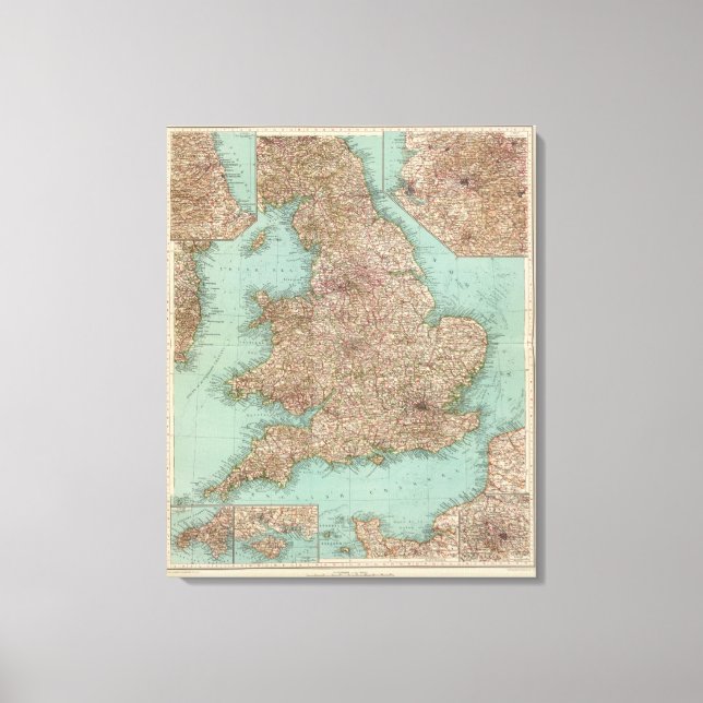 4748 Inghilterra, Galles Canvas Print (Front)