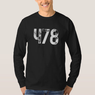 478 Area Code Macon GA Mobile Telephone Area Code T-Shirt